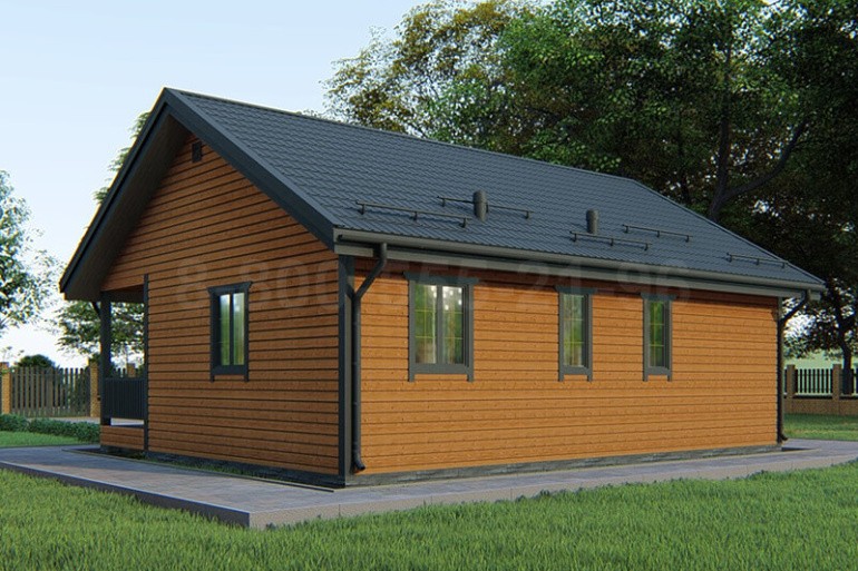 Одноэтажный каркасный дом «Рейн» 10х8