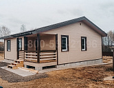 Одноэтажный каркасный дом 10х11м. в Московской области.