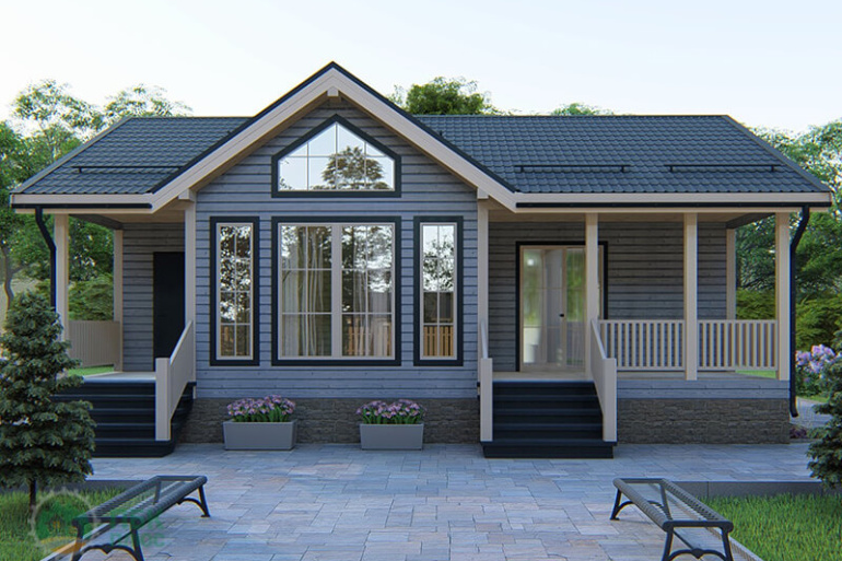 Одноэтажный каркасный дом «Нил» 11 на 8,5