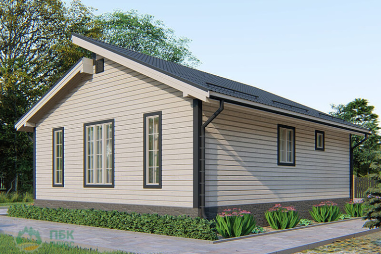 Одноэтажный каркасный дом «Рона» 10х8,5
