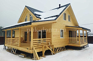 Мансардный каркасный дом «Урал» 12,5х11