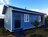 Одноэтажная каркасная баня 9х5м. в Тульской области.