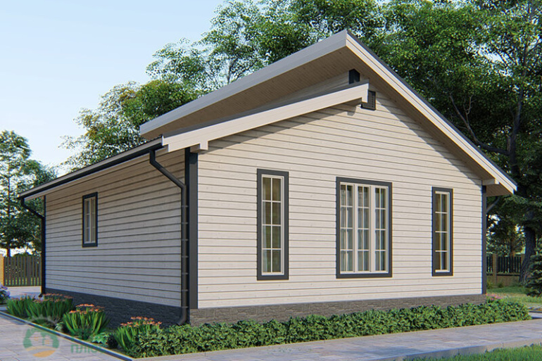 Одноэтажный дом из бруса «Рона» 10х8,5