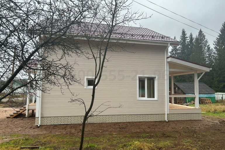 Полутораэтажный каркасный дом «Алазея» 13х8