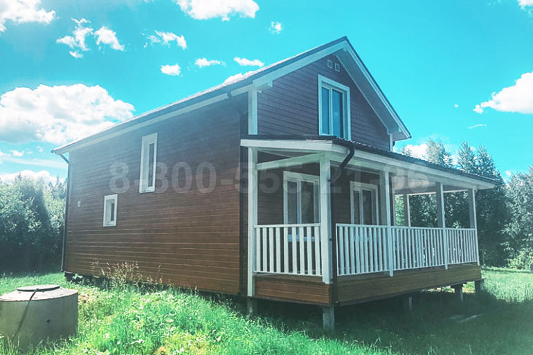 Полутораэтажный каркасный дом «Нева» 12х7,5