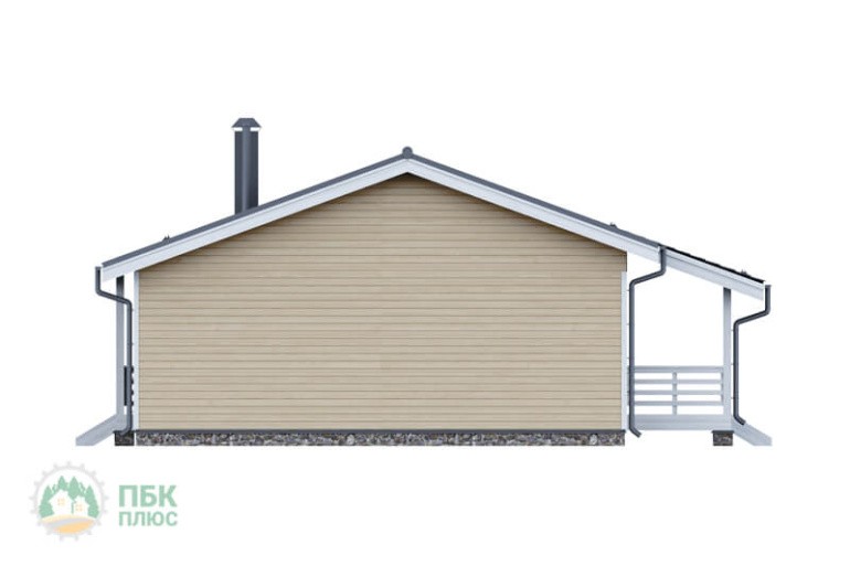 Одноэтажный каркасный дом «Витимкан» 11х11